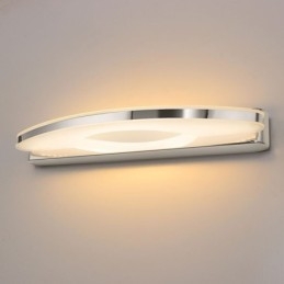 Applique da parete per specchio moderna per bagno in acciaio inossidabile