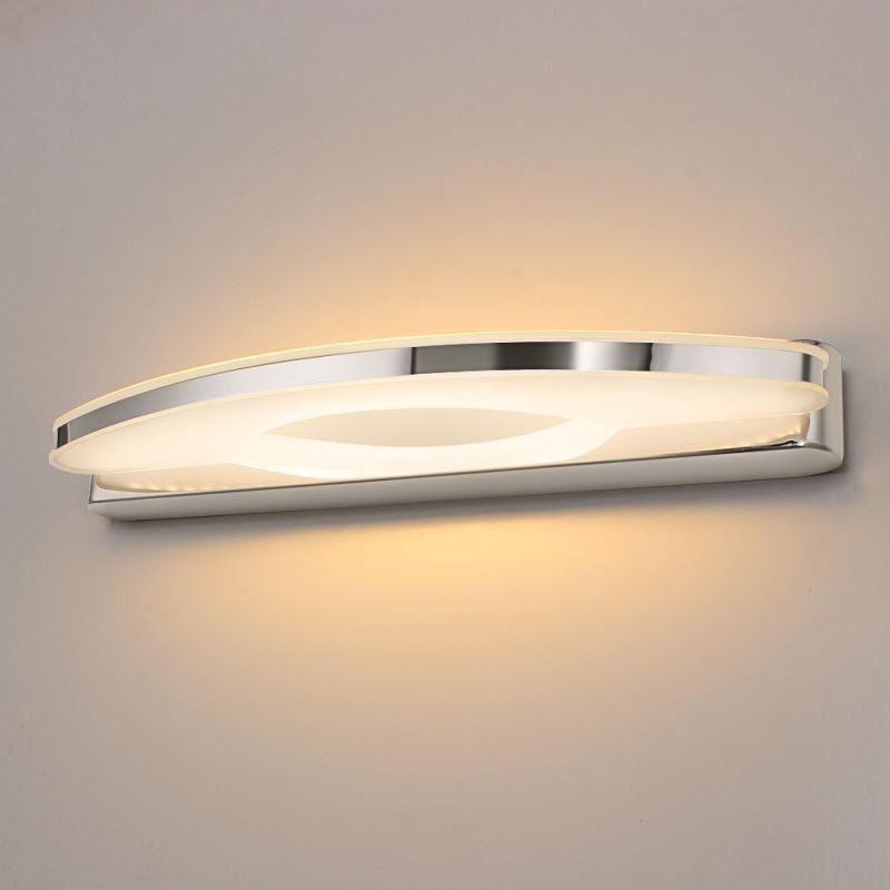 Applique da parete per specchio moderna per bagno in acciaio inossidabile
