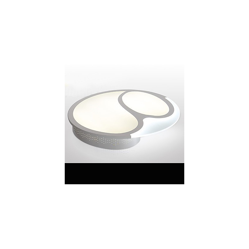 Plafoniera a filo moderna contemporanea in metallo bianco LED integrato 18W