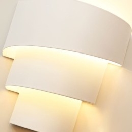 Applique da parete moderna minimalista a spirale, lampada da comodino