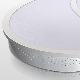 Plafoniera a filo moderna contemporanea in metallo bianco LED integrato 18W