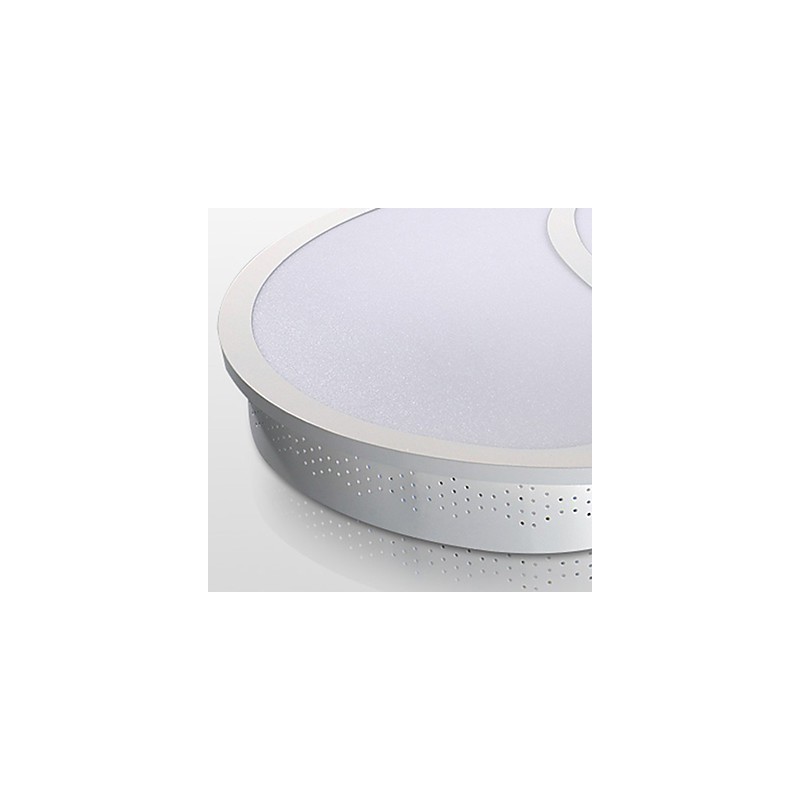 Plafoniera a filo moderna contemporanea in metallo bianco LED integrato 18W