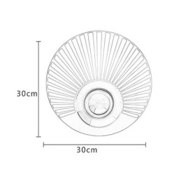 Applique da parete nordica in ottone, forma rotonda cava, LED 16W