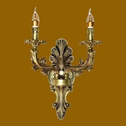 Applique da parete retrò europea a doppia illuminazione
