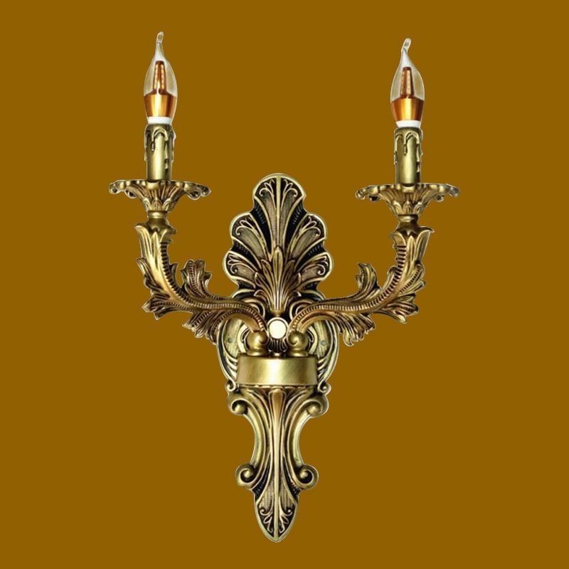Applique da parete retrò europea a doppia illuminazione
