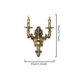 Applique da parete retrò europea a doppia illuminazione