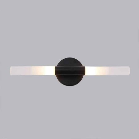 Applique da parete LED moderna e semplice nero e dorato 2x5W 10x43 cm