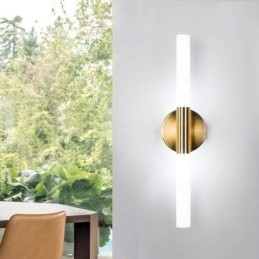 Applique da parete LED moderna e semplice nero e dorato 2x5W 10x43 cm