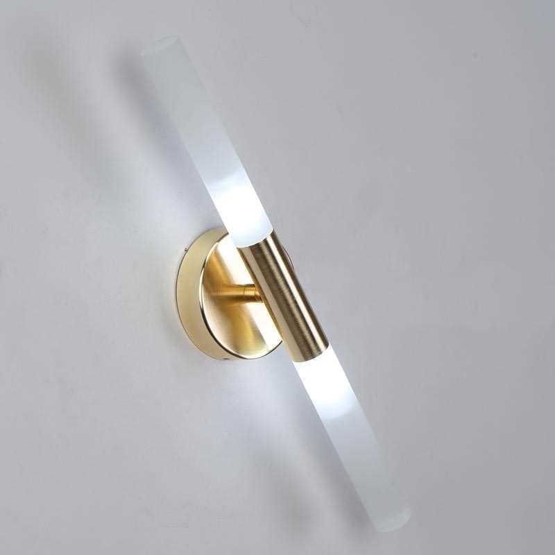 Applique da parete LED moderna e semplice nero e dorato 2x5W 10x43 cm