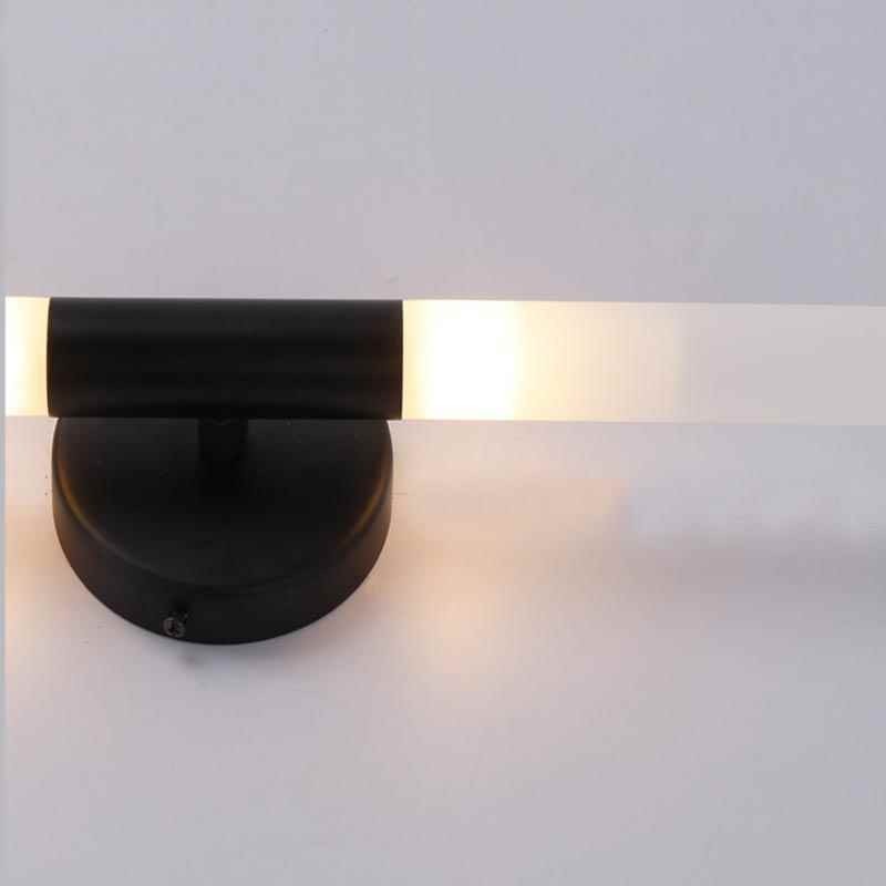 Applique da parete LED moderna e semplice nero e dorato 2x5W 10x43 cm