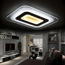 Plafoniera a filo quadrata in acrilico con LED integrato e certificazione CE