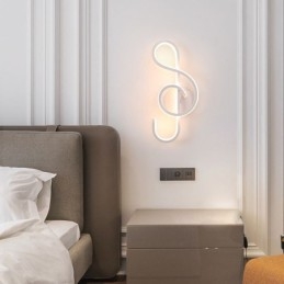 Applique da parete LED minimalista in acrilico con nota 15W 29×10×7 cm