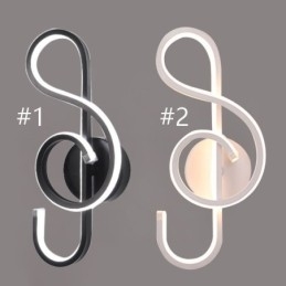 Applique da parete LED minimalista in acrilico con nota 15W 29×10×7 cm
