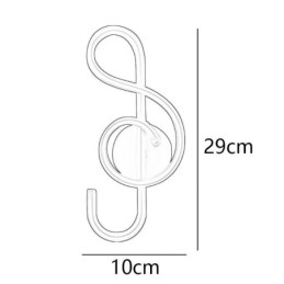 Applique da parete LED minimalista in acrilico con nota 15W 29×10×7 cm