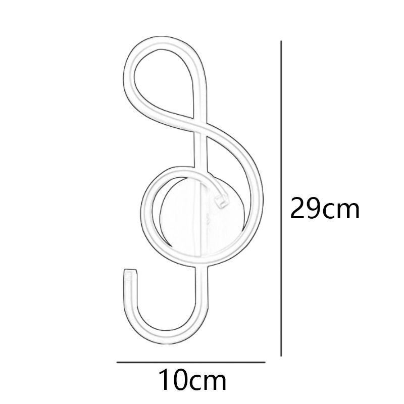 Applique da parete LED minimalista in acrilico con nota 15W 29×10×7 cm