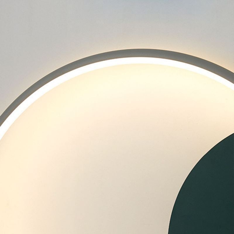 Applique da parete rotonda in ferro battuto LED 23W 1840 lm dimmerabile tricolore 65 x 42 cm