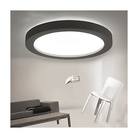 Plafoniera moderna e contemporanea da soffitto a filo, 3 lampadine LED, nero e bianco