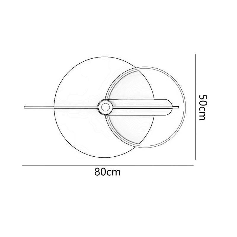 Applique da parete in ferro battuto con orientamento
