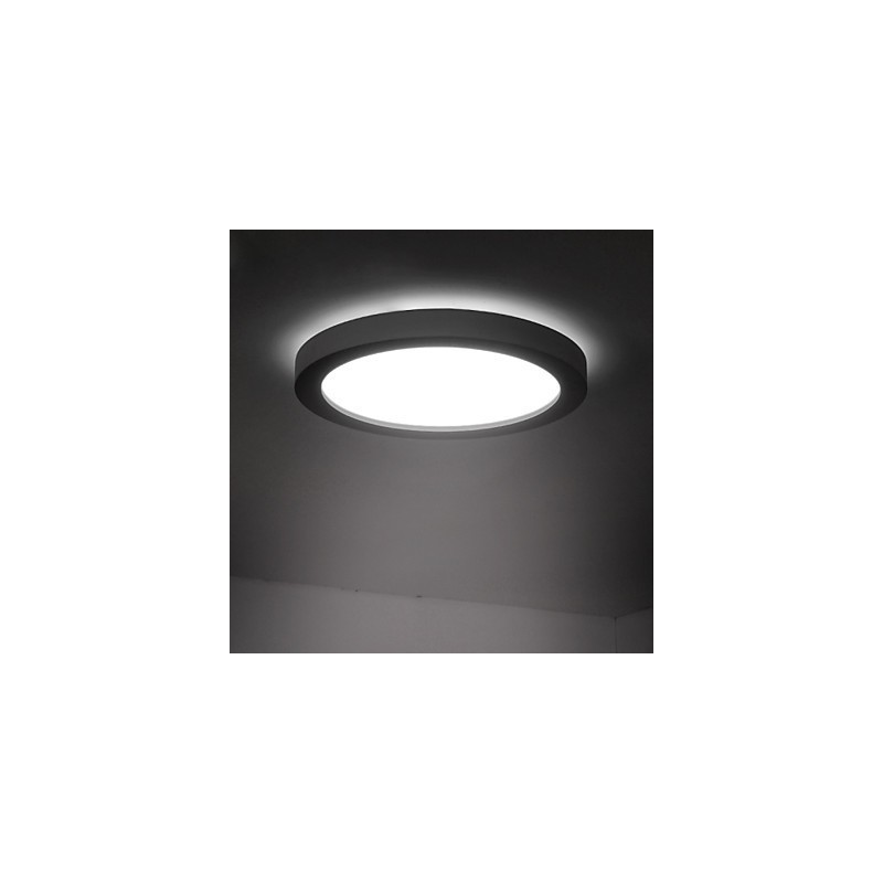 Plafoniera moderna e contemporanea da soffitto a filo, 3 lampadine LED, nero e bianco