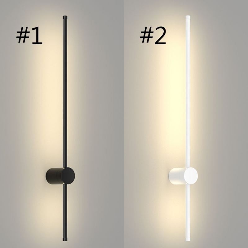 Applique da parete moderna lunga LED, 80 x 1,6 cm / 100 x 1,6 cm