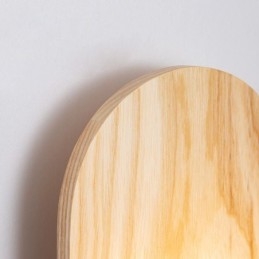 Applique da parete LED in legno e acrilico 22 x 12 x 12 cm