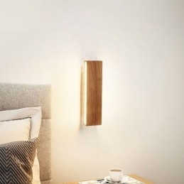 Applique da parete LED moderna in legno per corridoio e ingresso, stile nordico