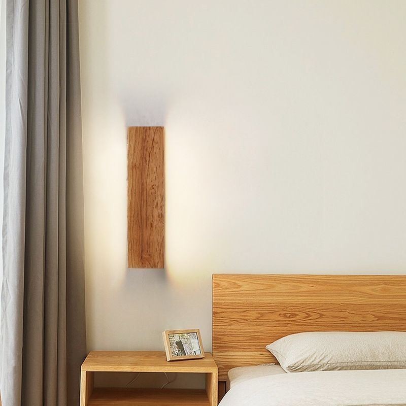 Applique da parete LED moderna in legno per corridoio e ingresso, stile nordico