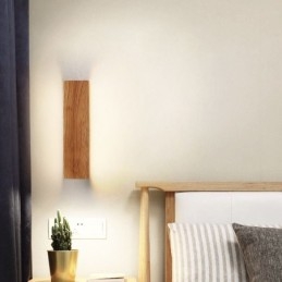 Applique da parete LED moderna in legno per corridoio e ingresso, stile nordico