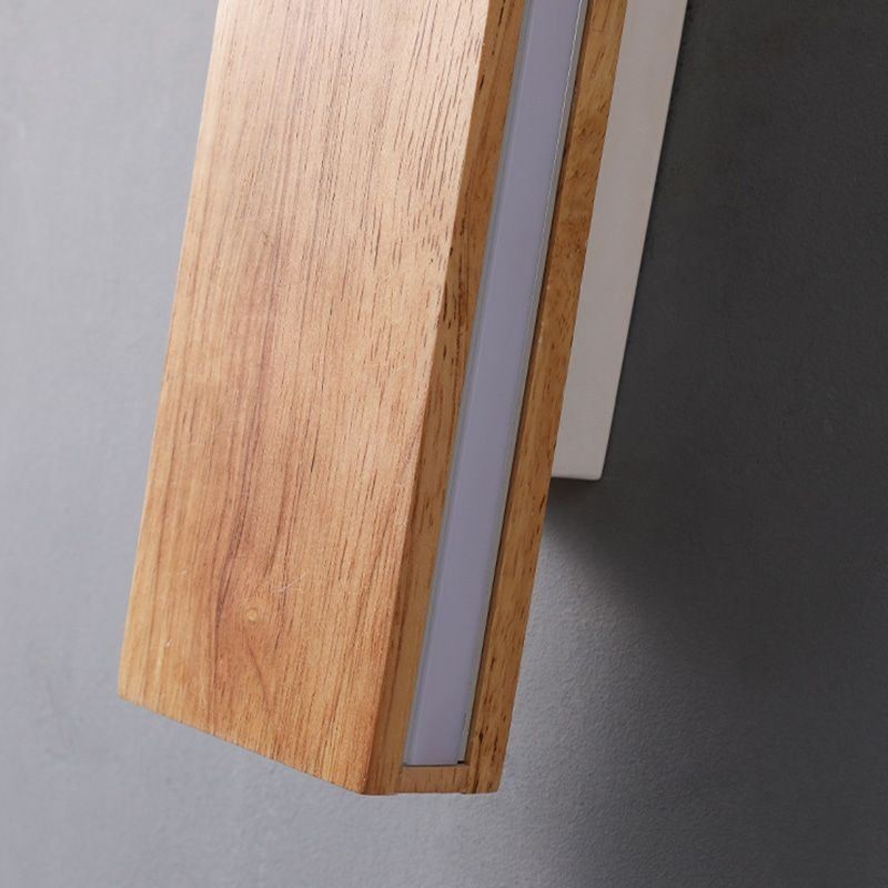 Applique da parete LED moderna in legno per corridoio e ingresso, stile nordico