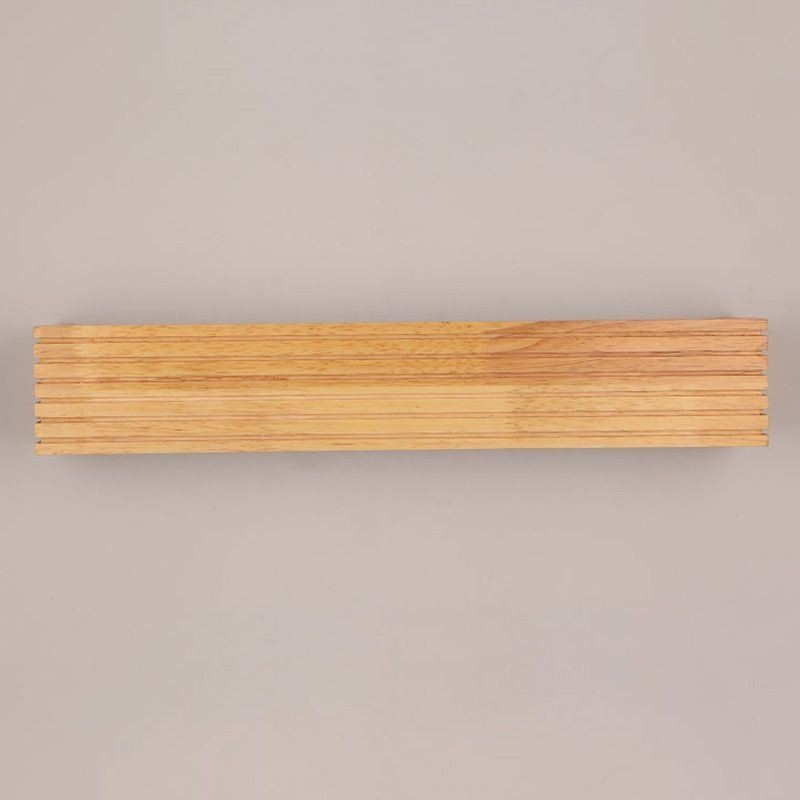 Applique da parete LED in legno stile giapponese per bagno e casa