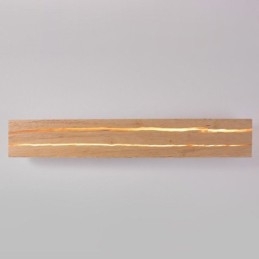 Applique da parete moderna in legno con 2 luci, per corridoio e camera da letto