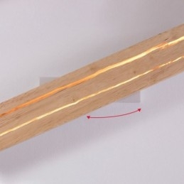 Applique da parete moderna in legno con 2 luci, per corridoio e camera da letto