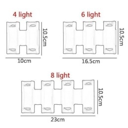 Applique da parete LED moderna impermeabile in alluminio a montaggio superficiale per giardino e portico