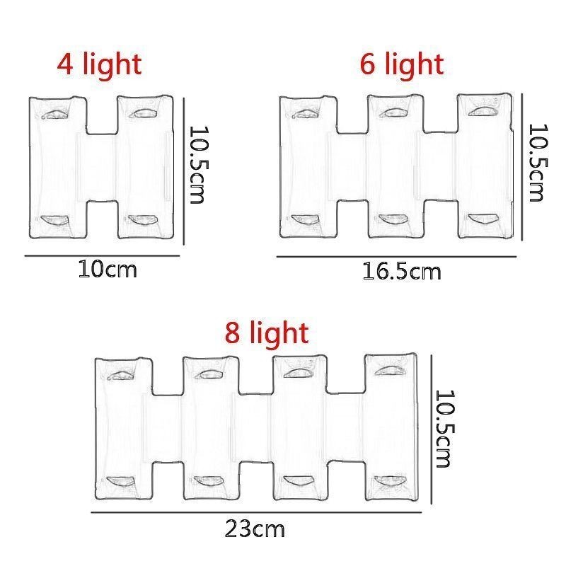 Applique da parete LED moderna impermeabile in alluminio a montaggio superficiale per giardino e portico