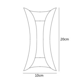 Applique da parete LED moderna impermeabile per cortile, balcone e corridoio