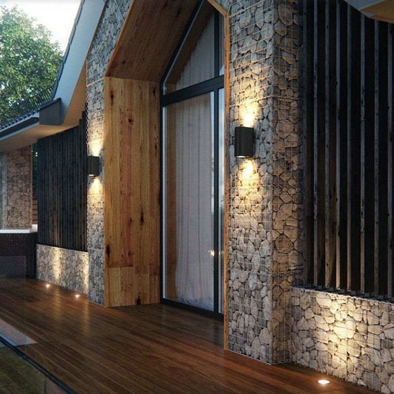 Applique da parete LED moderna semplice in alluminio 12W 960 lm, 2 luci