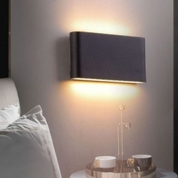 Applique da parete LED moderna semplice in alluminio per interni