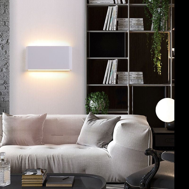 Applique da parete LED moderna semplice in alluminio per interni
