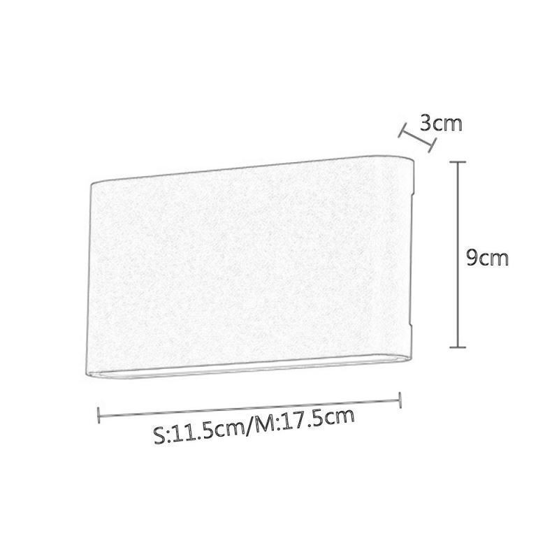 Applique da parete LED moderna semplice in alluminio per interni
