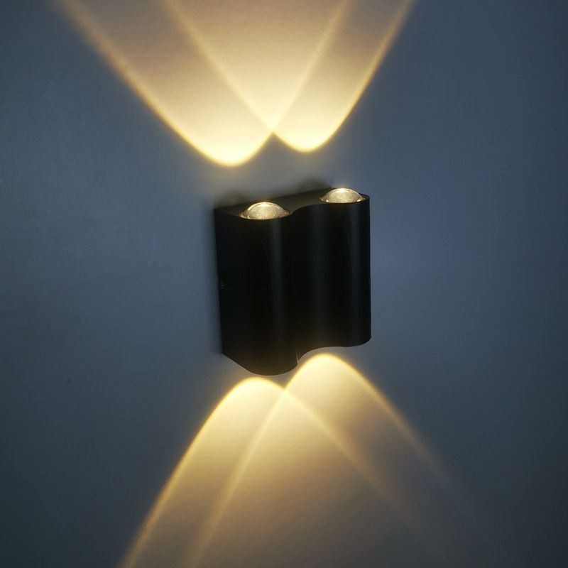 Applique da parete LED in alluminio lucido per balcone