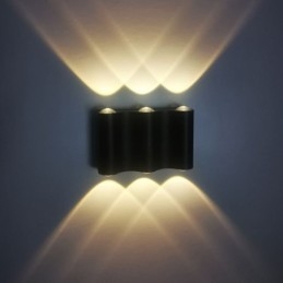 Applique da parete LED in alluminio lucido per balcone