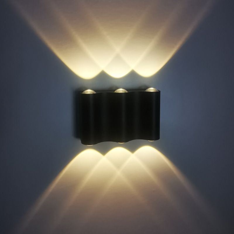 Applique da parete LED in alluminio lucido per balcone