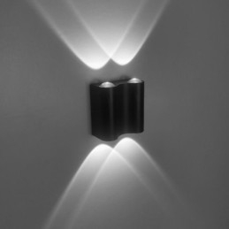 Applique da parete LED in alluminio lucido per balcone