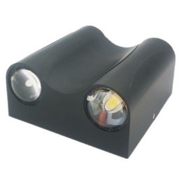 Applique da parete LED in alluminio lucido per balcone