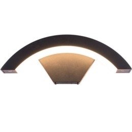 Applique da parete LED a mezzaluna impermeabile in alluminio per giardino