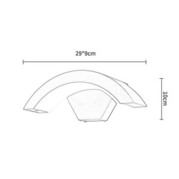 Applique da parete LED a mezzaluna impermeabile in alluminio per giardino