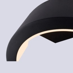 Applique da parete LED a mezzaluna impermeabile in alluminio per giardino