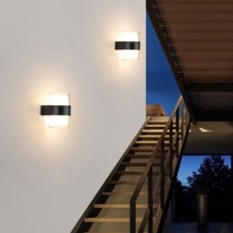 Applique da parete LED minimalista impermeabile per patio in acrilico