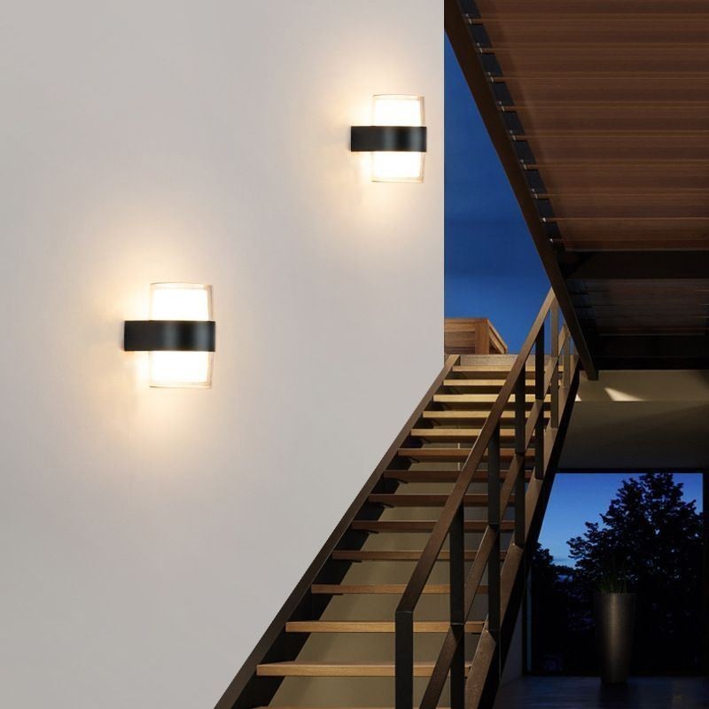 Applique da parete LED minimalista impermeabile per patio in acrilico