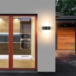 Applique da parete LED minimalista impermeabile per patio in acrilico